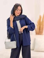 مانتو پشت پیله پاپیون دار کد 8308 - تصویر 19