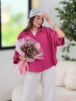 مانتو پانچ آستین پاکتی نرگس کد 8254 - تصویر 6