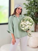 مانتو پانچ آستین پاکتی نرگس کد 8254 - تصویر 13