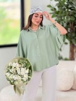مانتو پانچ آستین پاکتی نرگس کد 8254 - تصویر 17