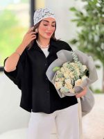 مانتو پانچ آستین پاکتی نرگس کد 8254 - تصویر 21