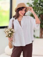 مانتو پانچ آستین پاکتی نرگس کد 8254 - تصویر 18