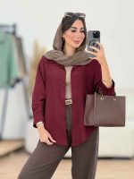 مانتو برش دار هلالی کد 8306 - تصویر 12