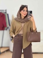 مانتو برش دار هلالی کد 8306 - تصویر 5