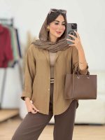 مانتو برش دار هلالی کد 8306 - تصویر 16