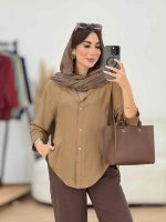 مانتو برش دار هلالی کد 8306 - تصویر 8