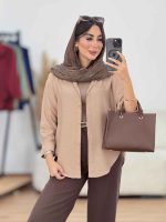 مانتو برش دار هلالی کد 8306 - تصویر 19