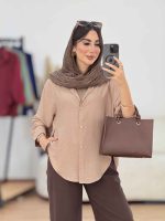 مانتو برش دار هلالی کد 8306 - تصویر 11