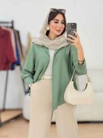 مانتو برش دار هلالی کد 8306 - تصویر 2