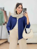 مانتو برش دار هلالی کد 8306 - تصویر 4