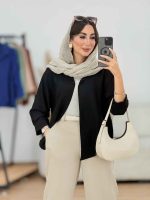 مانتو برش دار هلالی کد 8306 - تصویر 7