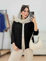 مانتو برش دار هلالی کد 8306 - تصویر 14