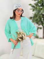 مانتو آستین پیله روناس کد 8298 - تصویر 10