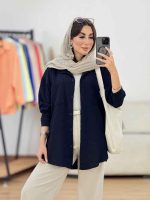 مانتو بغل سه دکمه آدریانا کد 8297 - تصویر 28