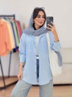 مانتو بغل سه دکمه آدریانا کد 8297 - تصویر 8