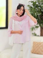 مانتو پانچ راه راه کد 8318 - تصویر 8
