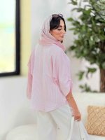 مانتو پانچ راه راه کد 8318 - تصویر 17