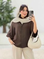 مانتو آستین پاکتی یگانه کد 8332 - تصویر 12