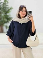 مانتو آستین پاکتی یگانه کد 8332 - تصویر 23