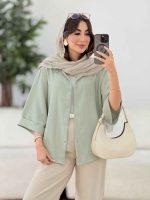 مانتو آستین پاکتی یگانه کد 8332 - تصویر 26