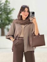 مانتو آستین پاکتی یگانه کد 8332 - تصویر 7
