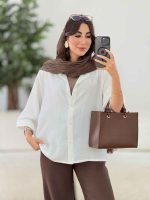 مانتو آستین پاکتی یگانه کد 8332 - تصویر 18