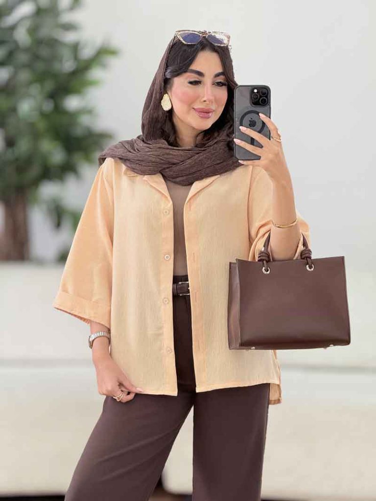 مانتو آستین پاکتی یگانه کد 8332