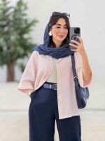 مانتو آستین پاکتی یگانه کد 8332 - تصویر 28