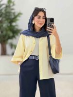 مانتو آستین پاکتی یگانه کد 8332 - تصویر 5