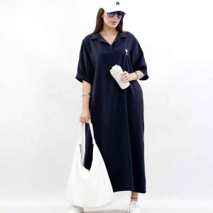 پیراهن بلند جلو بسته کد 8238