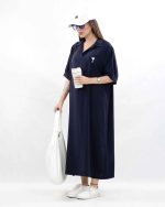پیراهن بلند جلو بسته کد 8238 - تصویر 11