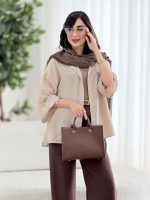 مانتو آستین پاکتی آدلیا کد 8206 - تصویر 15