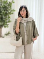 مانتو آستین پاکتی آدلیا کد 8206 - تصویر 2