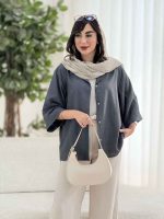 مانتو آستین پاکتی آدلیا کد 8206 - تصویر 19