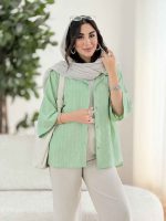 مانتو راه راه نجوا کد 8209 - تصویر 16