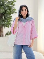 مانتو راه راه نجوا کد 8209 - تصویر 3