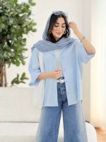 مانتو راه راه نجوا کد 8209 - تصویر 17