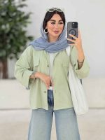 مانتو جیب نما جلو برش دار کد 8178 - تصویر 2