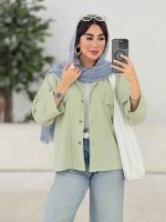 مانتو جیب نما جلو برش دار کد 8178 - تصویر 17