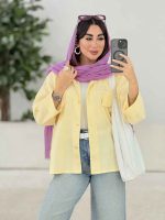 مانتو جیب نما جلو برش دار کد 8178 - تصویر 6