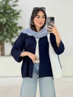 مانتو جیب نما جلو برش دار کد 8178 - تصویر 13