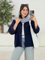 مانتو جیب نما جلو برش دار کد 8178 - تصویر 10