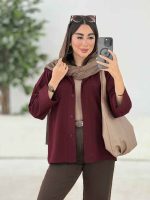 مانتو جیب نما جلو برش دار کد 8178 - تصویر 3