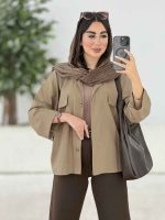 مانتو جیب نما جلو برش دار کد 8178 - تصویر 7