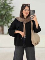 مانتو جیب نما جلو برش دار کد 8178 - تصویر 14