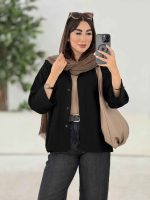 مانتو جیب نما جلو برش دار کد 8178 - تصویر 8