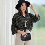 مانتو طرح دار رامونا کد 8165