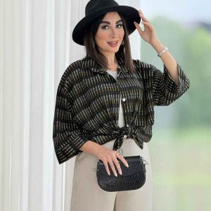 مانتو طرح دار رامونا کد 8165