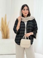 مانتو طرح دار رامونا کد 8165 - تصویر 8