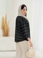 مانتو طرح دار رامونا کد 8165 - تصویر 10